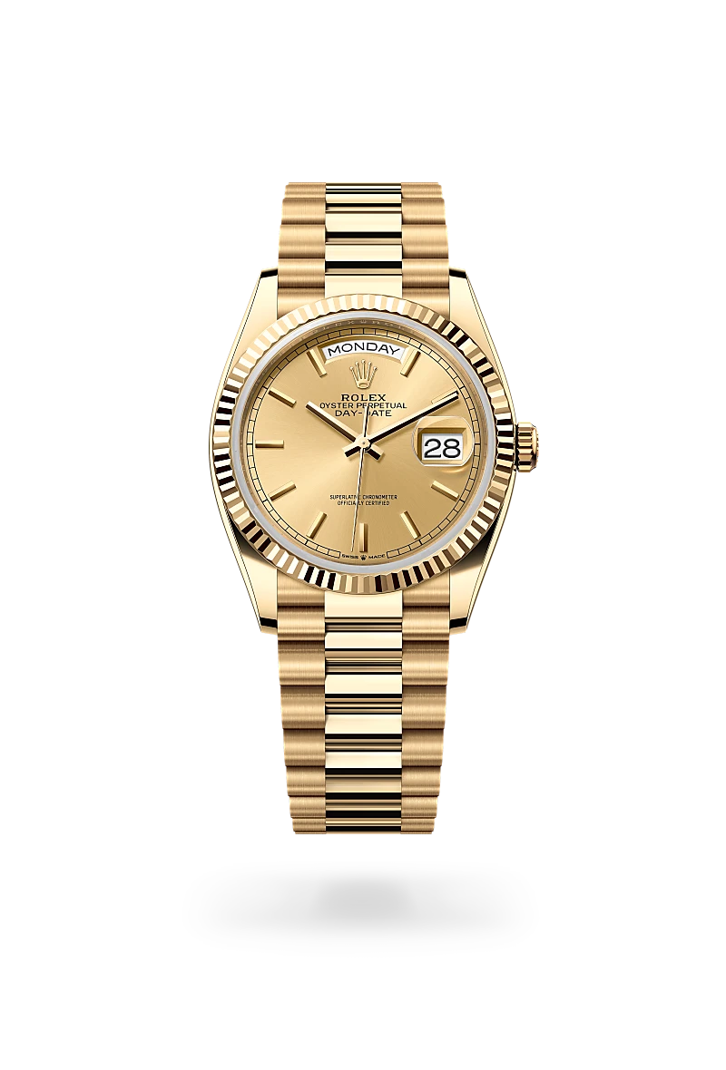 Rolex Oyster, 36 mm, yellow gold M128238-0045