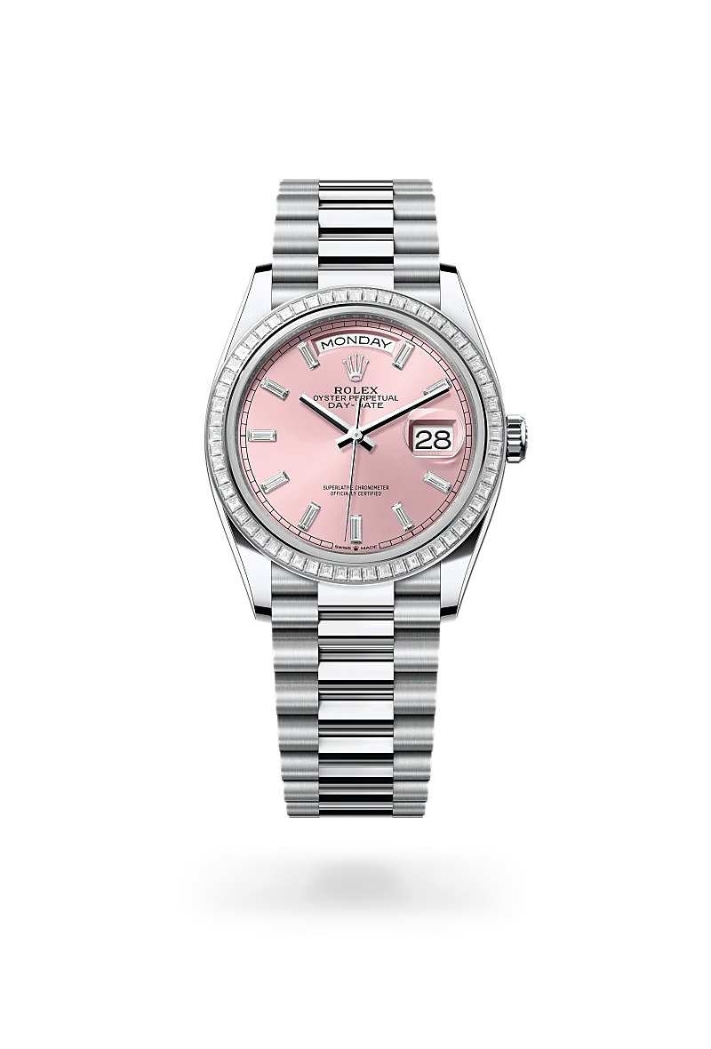 Rolex 36 mm, Oyster, platinum and diamonds M128396TBR-0025
