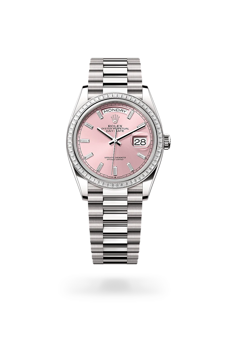 Rolex Oyster, 36 mm, white gold and diamonds M128399TBR-0029