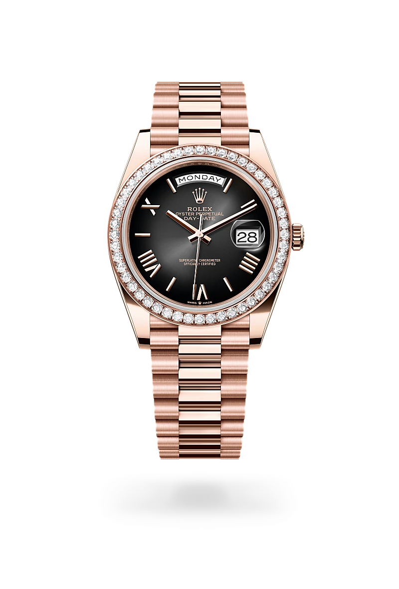 Rolex 40 mm, Everose gold and diamonds, Oyster M228345RBR-0025