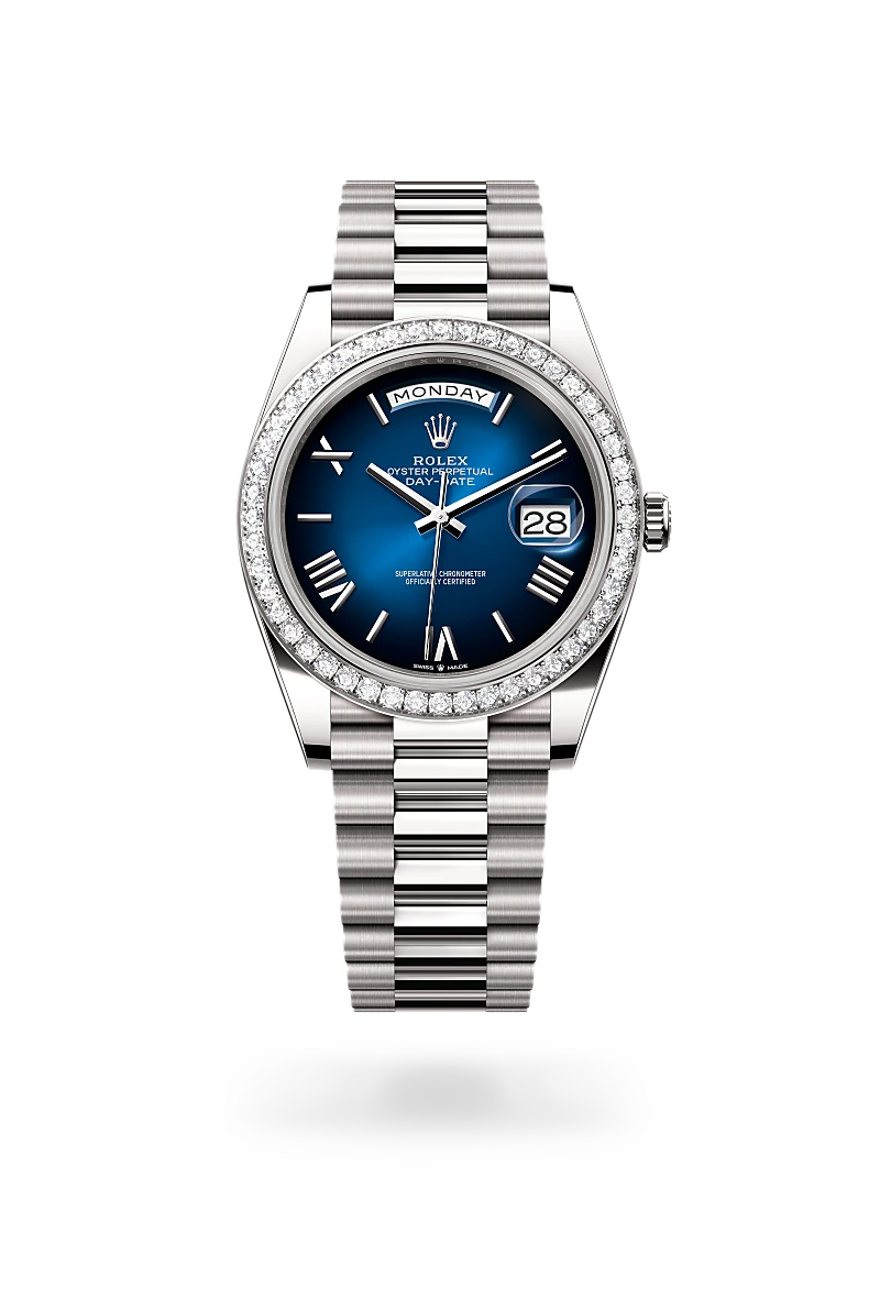 Rolex 40 mm, Oyster, white gold and diamonds M228349RBR-0045